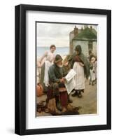 When the Boats are Away, 1903-Walter Langley-Framed Giclee Print