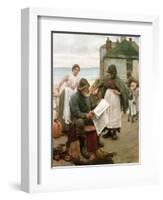 When the Boats are Away, 1903-Walter Langley-Framed Giclee Print