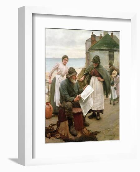 When the Boats are Away, 1903-Walter Langley-Framed Giclee Print