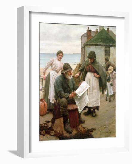 When the Boats are Away, 1903-Walter Langley-Framed Giclee Print