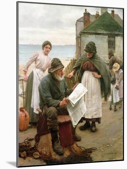 When the Boats are Away, 1903-Walter Langley-Mounted Giclee Print