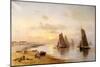 When the Boats Come Home, Skerries Beach, Evening, 1889-Alexander Williams-Mounted Giclee Print