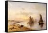 When the Boats Come Home, Skerries Beach, Evening, 1889-Alexander Williams-Framed Stretched Canvas