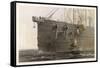 When the Cable Breaks in Mid- Ocean a Buoy is Launched from the "Great Eastern" to Mark the Spot-Robert Dudley-Framed Stretched Canvas