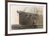 When the Cable Breaks in Mid- Ocean a Buoy is Launched from the "Great Eastern" to Mark the Spot-Robert Dudley-Framed Art Print