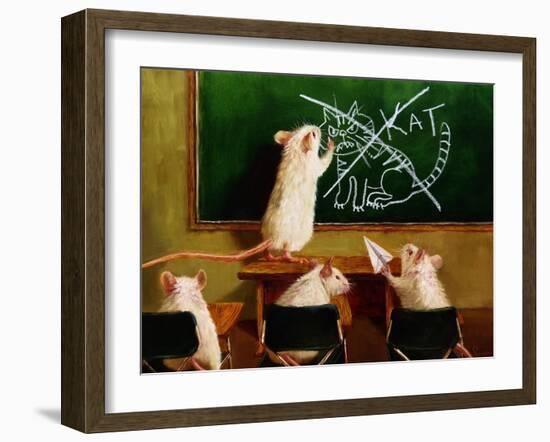 When the Cat Is Away-Lucia Heffernan-Framed Art Print