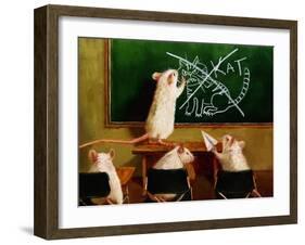 When the Cat Is Away-Lucia Heffernan-Framed Art Print