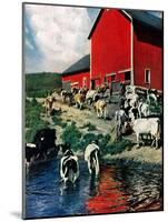 "When the Cows Come Home,"August 1, 1948-J. Julius Fanta-Mounted Giclee Print