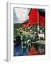 "When the Cows Come Home,"August 1, 1948-J. Julius Fanta-Framed Giclee Print