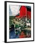 "When the Cows Come Home,"August 1, 1948-J. Julius Fanta-Framed Giclee Print