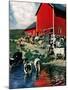 "When the Cows Come Home,"August 1, 1948-J. Julius Fanta-Mounted Giclee Print