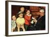 When the Doctor Treats Your Child (or Doctor Checking up Children)-Norman Rockwell-Framed Giclee Print