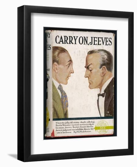 When the Jolly Old Storm Clouds Rolled up Bertie Wooster Turned Instinctively to His Man Jeeves-Author: Sir-Framed Art Print