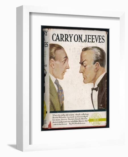 When the Jolly Old Storm Clouds Rolled up Bertie Wooster Turned Instinctively to His Man Jeeves-Author: Sir-Framed Art Print