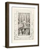 When the Morning Stars Sang Together, and All the Sons of God Shouted for Joy, 1825-William Blake-Framed Giclee Print
