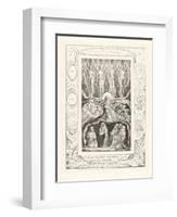 When the Morning Stars Sang Together, and All the Sons of God Shouted for Joy, 1825-William Blake-Framed Giclee Print