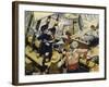 When the Pirate Ship Was Attacked-Alberto Salinas-Framed Giclee Print