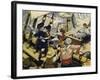 When the Pirate Ship Was Attacked-Alberto Salinas-Framed Giclee Print