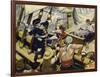 When the Pirate Ship Was Attacked-Alberto Salinas-Framed Giclee Print