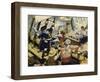 When the Pirate Ship Was Attacked-Alberto Salinas-Framed Premium Giclee Print