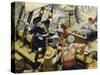 When the Pirate Ship Was Attacked-Alberto Salinas-Stretched Canvas