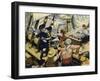 When the Pirate Ship Was Attacked-Alberto Salinas-Framed Giclee Print