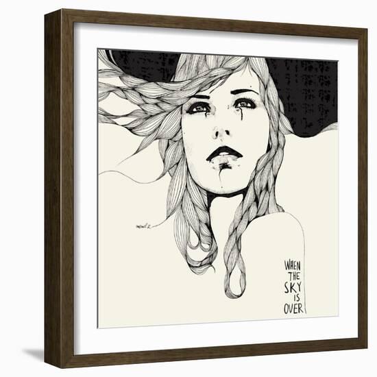 When The Sky-Manuel Rebollo-Framed Art Print