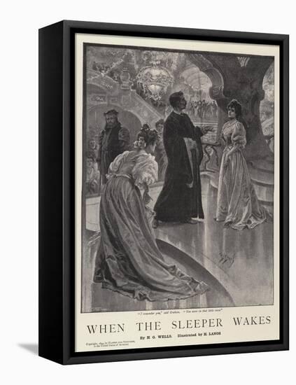 When the Sleeper Wakes-Henri Lanos-Framed Stretched Canvas