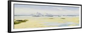 When the Tide is Out, Pimn Bay, Cornwall-David James-Framed Giclee Print