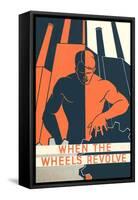 When the Wheels Revolve-Found Image Press-Framed Stretched Canvas