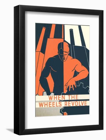 When the Wheels Revolve-Found Image Press-Framed Photographic Print