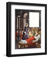 When They Were Young: Florence Nightingale-Peter Jackson-Framed Giclee Print