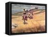 When Wagon Trails Were Dim-Charles Marion Russell-Framed Stretched Canvas