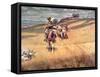 When Wagon Trails Were Dim-Charles Marion Russell-Framed Stretched Canvas
