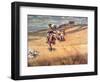 When Wagon Trails Were Dim-Charles Marion Russell-Framed Giclee Print