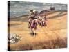 When Wagon Trails Were Dim-Charles Marion Russell-Stretched Canvas