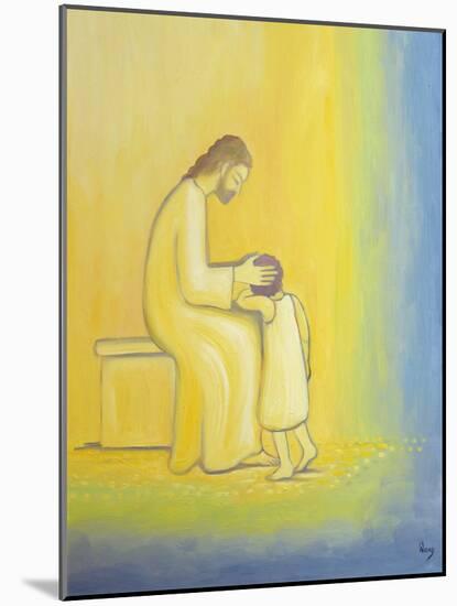 When We Repent of Our Sins Jesus Christ Looks on Us with Tenderness, 1995-Elizabeth Wang-Mounted Giclee Print