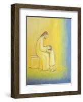 When We Repent of Our Sins Jesus Christ Looks on Us with Tenderness, 1995-Elizabeth Wang-Framed Giclee Print