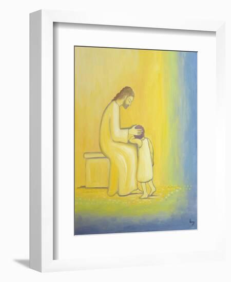 When We Repent of Our Sins Jesus Christ Looks on Us with Tenderness, 1995-Elizabeth Wang-Framed Giclee Print