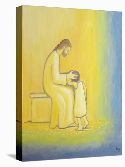 When We Repent of Our Sins Jesus Christ Looks on Us with Tenderness, 1995-Elizabeth Wang-Stretched Canvas