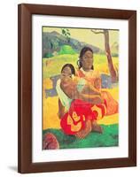 When Will You Marry? (Nafea Faa Ipoipo)-Paul Gauguin-Framed Art Print