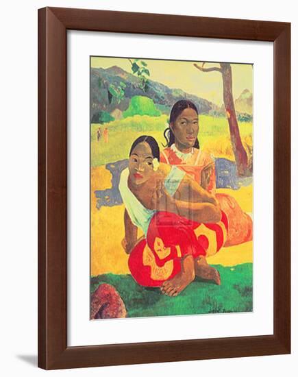 When Will You Marry? (Nafea Faa Ipoipo)-Paul Gauguin-Framed Art Print