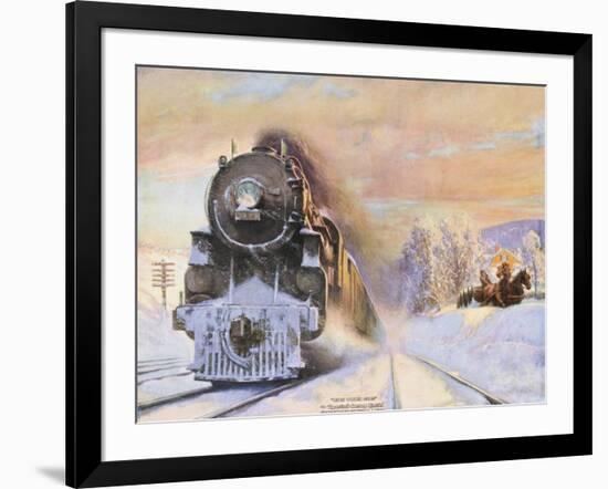 When Winter Comes, New York Central Lines-Walter L. Green-Framed Giclee Print