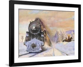 When Winter Comes, New York Central Lines-Walter L. Green-Framed Giclee Print