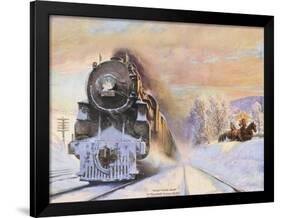 When Winter Comes, New York Central Lines-Walter L. Green-Framed Giclee Print