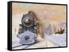 When Winter Comes, New York Central Lines-Walter L. Green-Framed Stretched Canvas