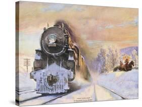 When Winter Comes, New York Central Lines-Walter L. Green-Stretched Canvas