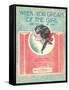 When You Dream of the Girl Sheet Music-null-Framed Stretched Canvas