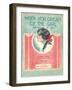 When You Dream of the Girl Sheet Music-null-Framed Art Print