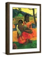 When You Hear-Paul Gauguin-Framed Art Print